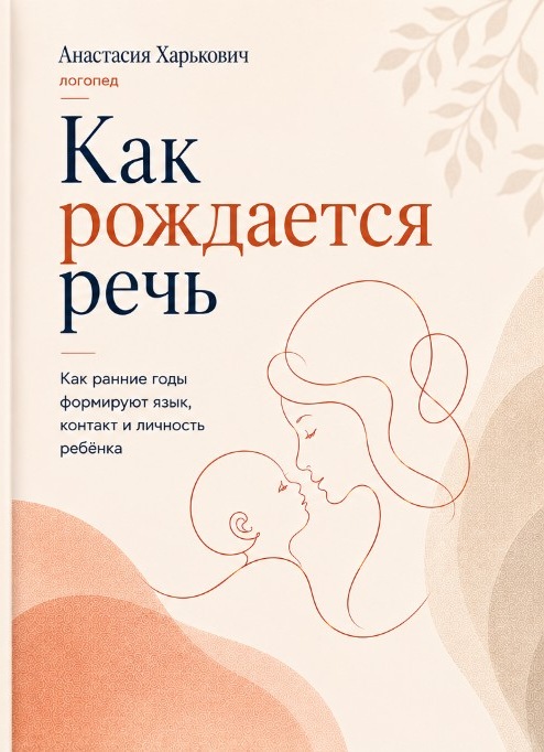 Обложка книги «Как рождается речь» — Анастасия Харькович